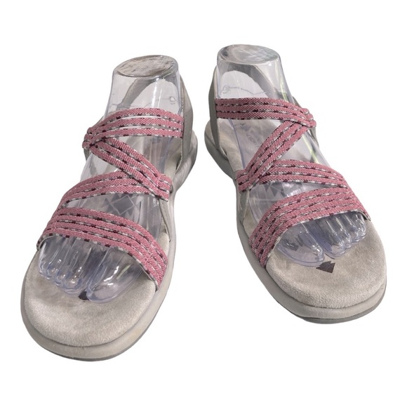 Skechers Reggae Slim Pink and Gray Sandals size 7 - Picture 10 of 14